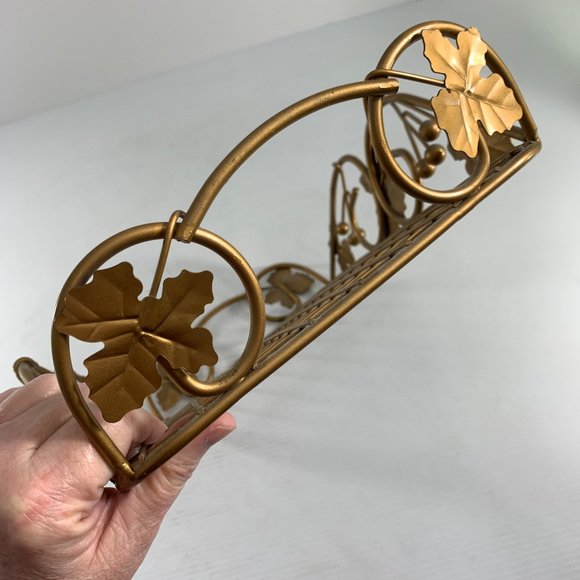 Metal Gold Colored Casserole Holder Carrier Basket - Picture 4 of 5